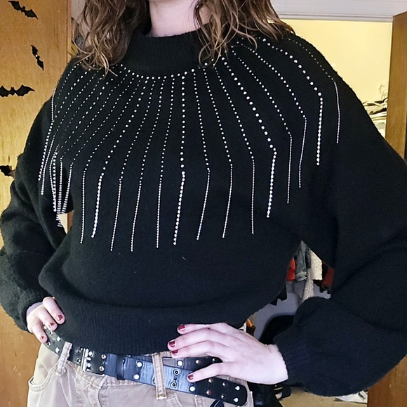 Ontwelfth Rhinestone Sweater - Picture 3 of 3